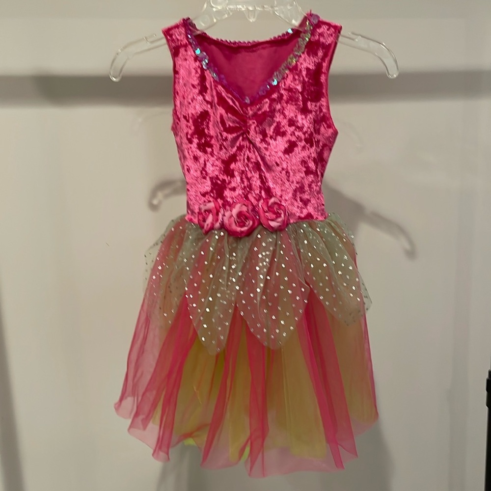 Pink and Green Kids Dress